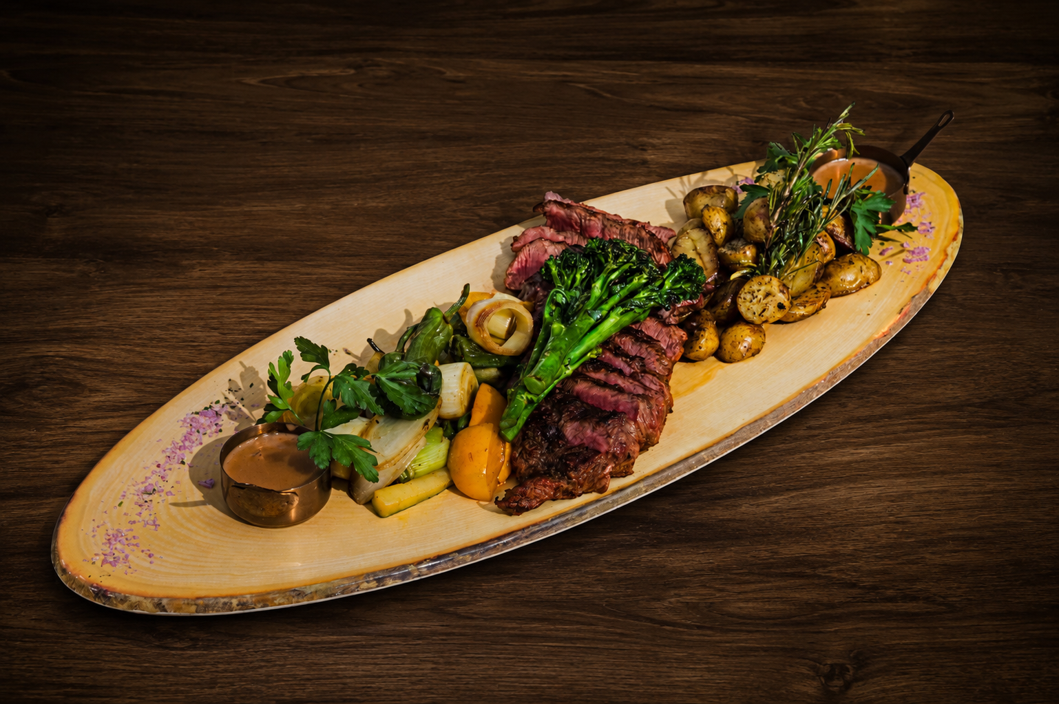 USA Black angus flat iron steak