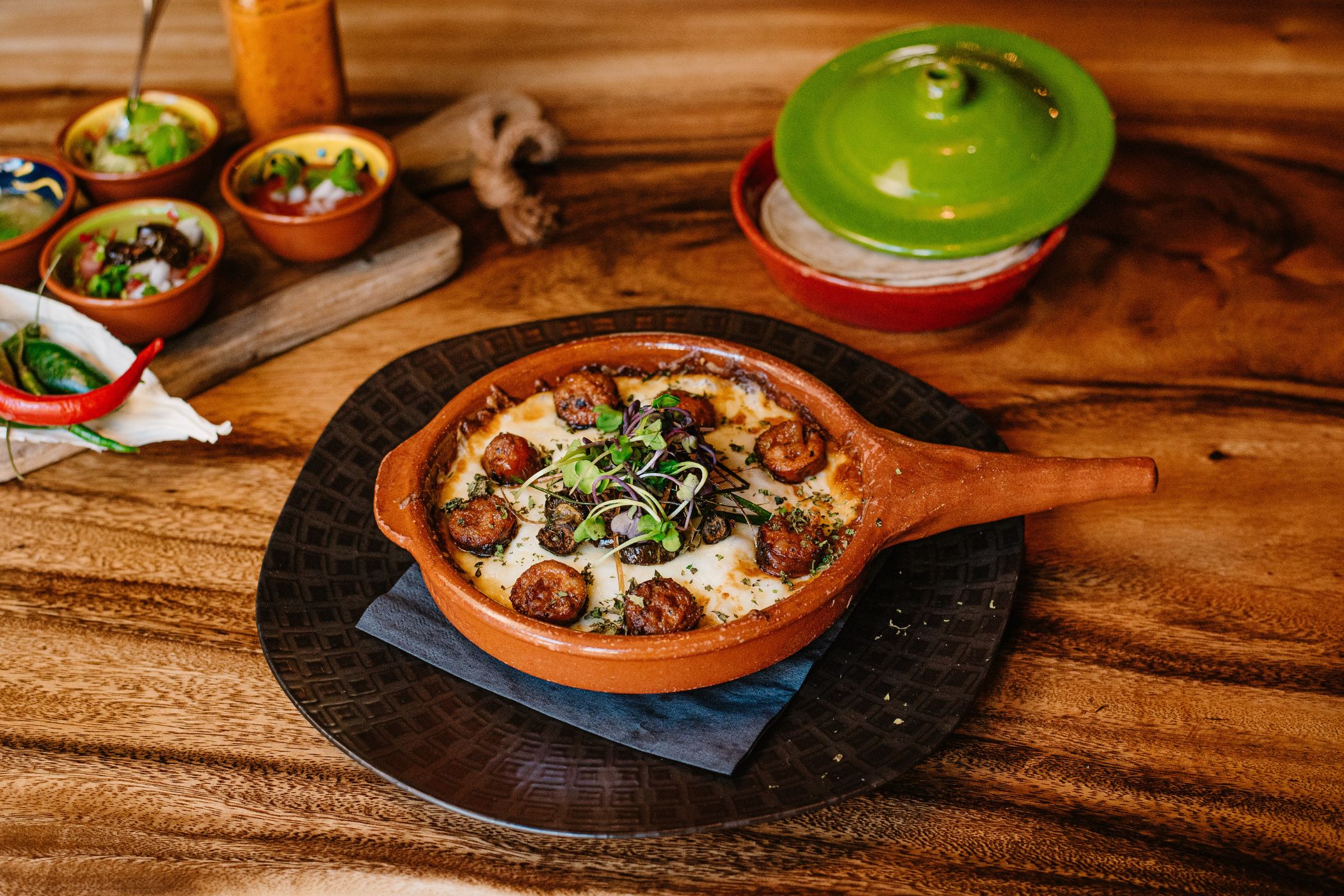 Queso Fundido with Chorizo
